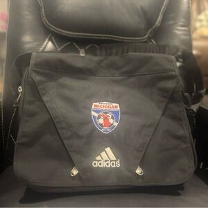 Adidas Black Michigan Messenger Bag